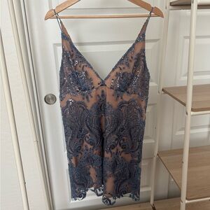 Free People Blue Floral Dress